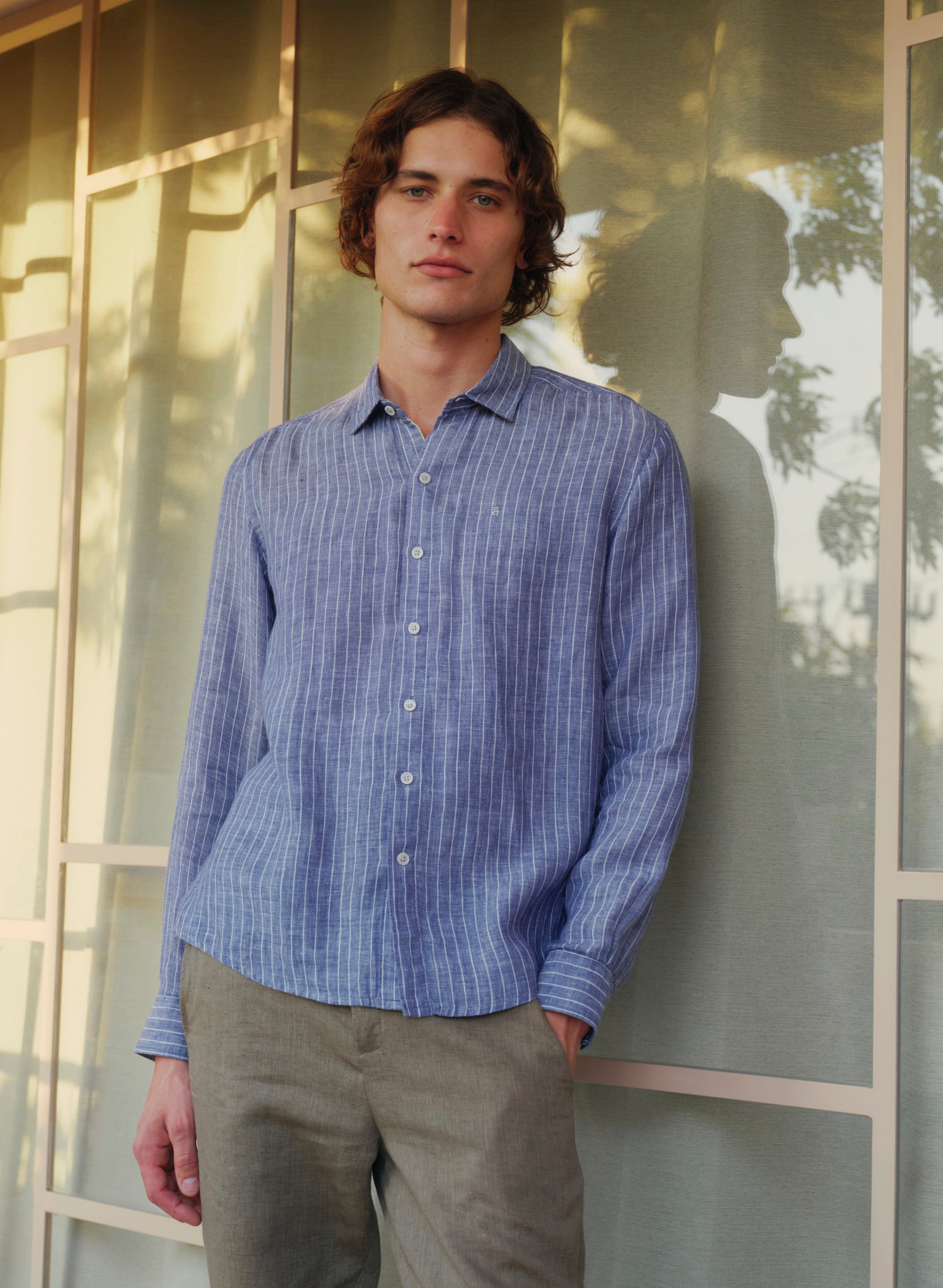 Camisa manga larga 100% Lino Balem