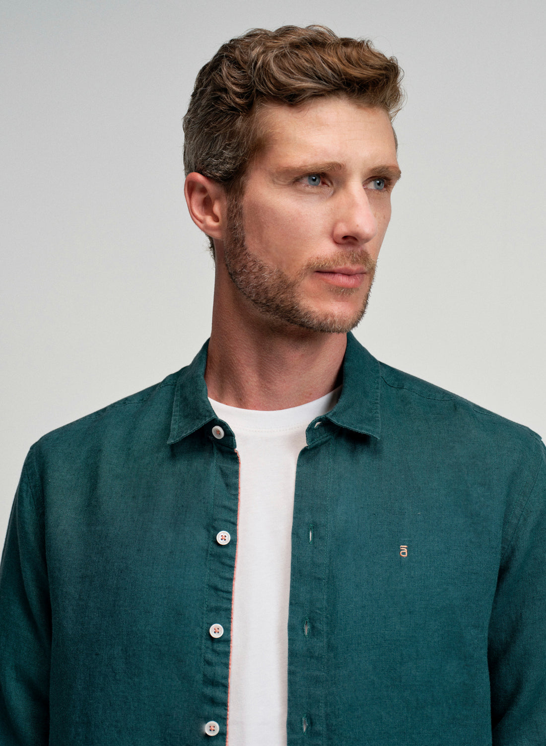 Camisa manga larga Lino Algodón Balem