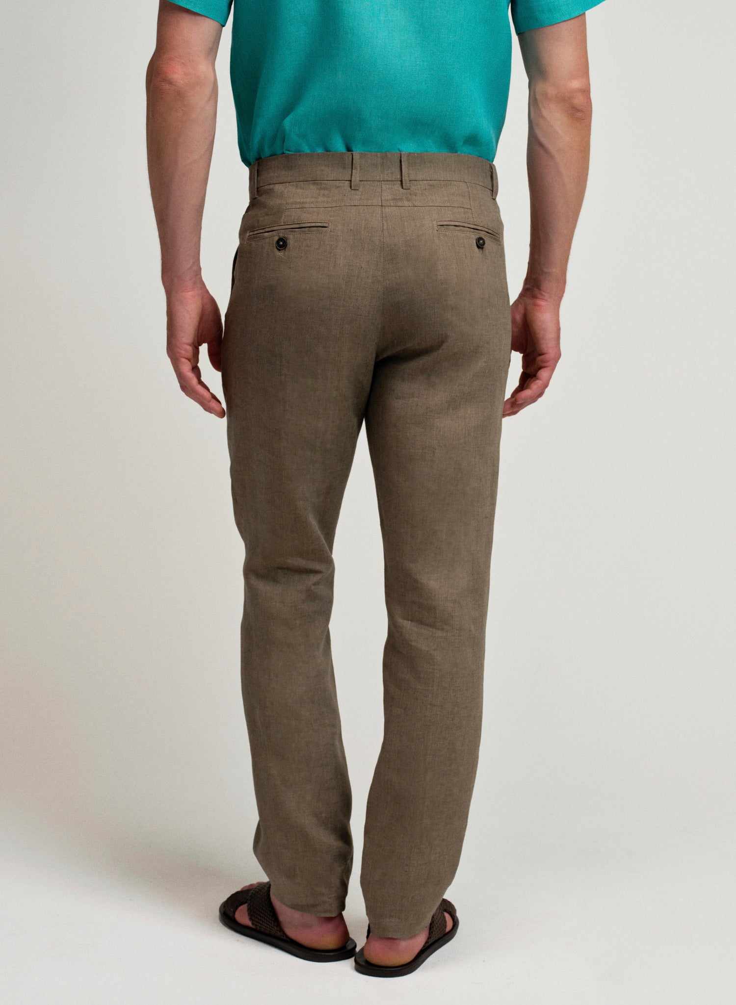 Pantalón Chino 100% Lino Walmut