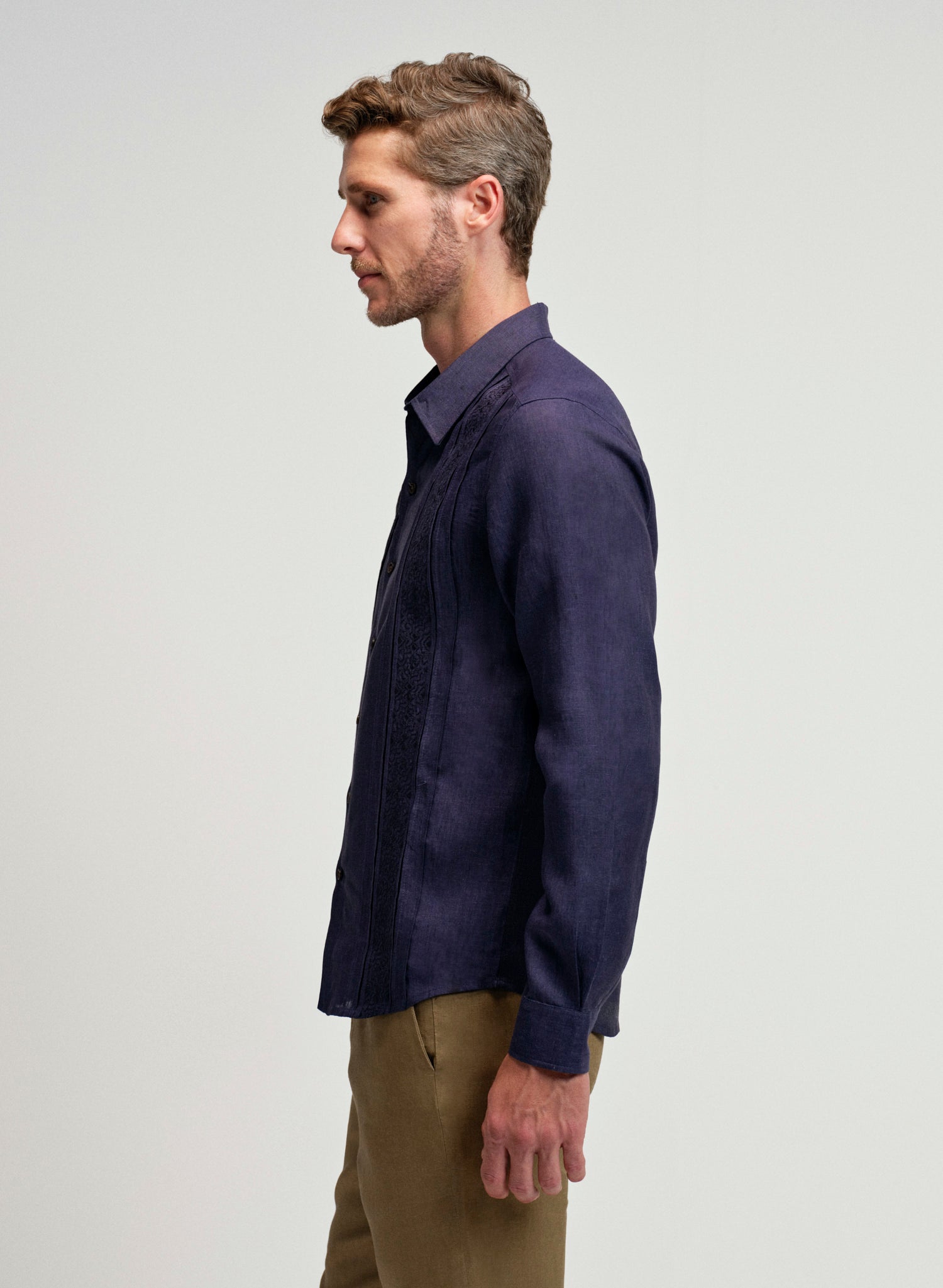 Guayabera Lino Algodón Parma