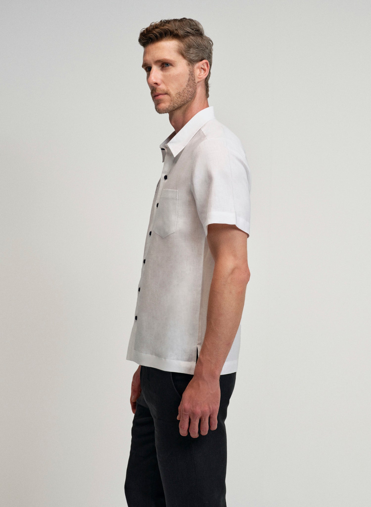 Guayabera manga corta Lino Algodón Nereo