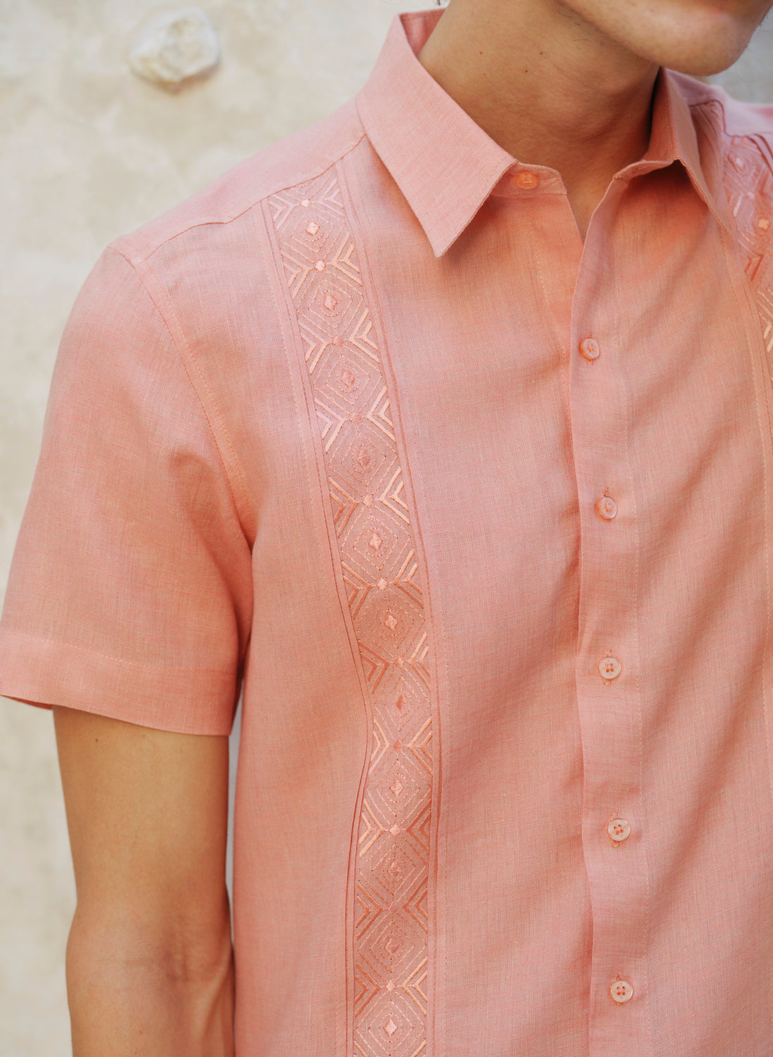 Guayabera Manga Corta Lino Algodón Kirio TX