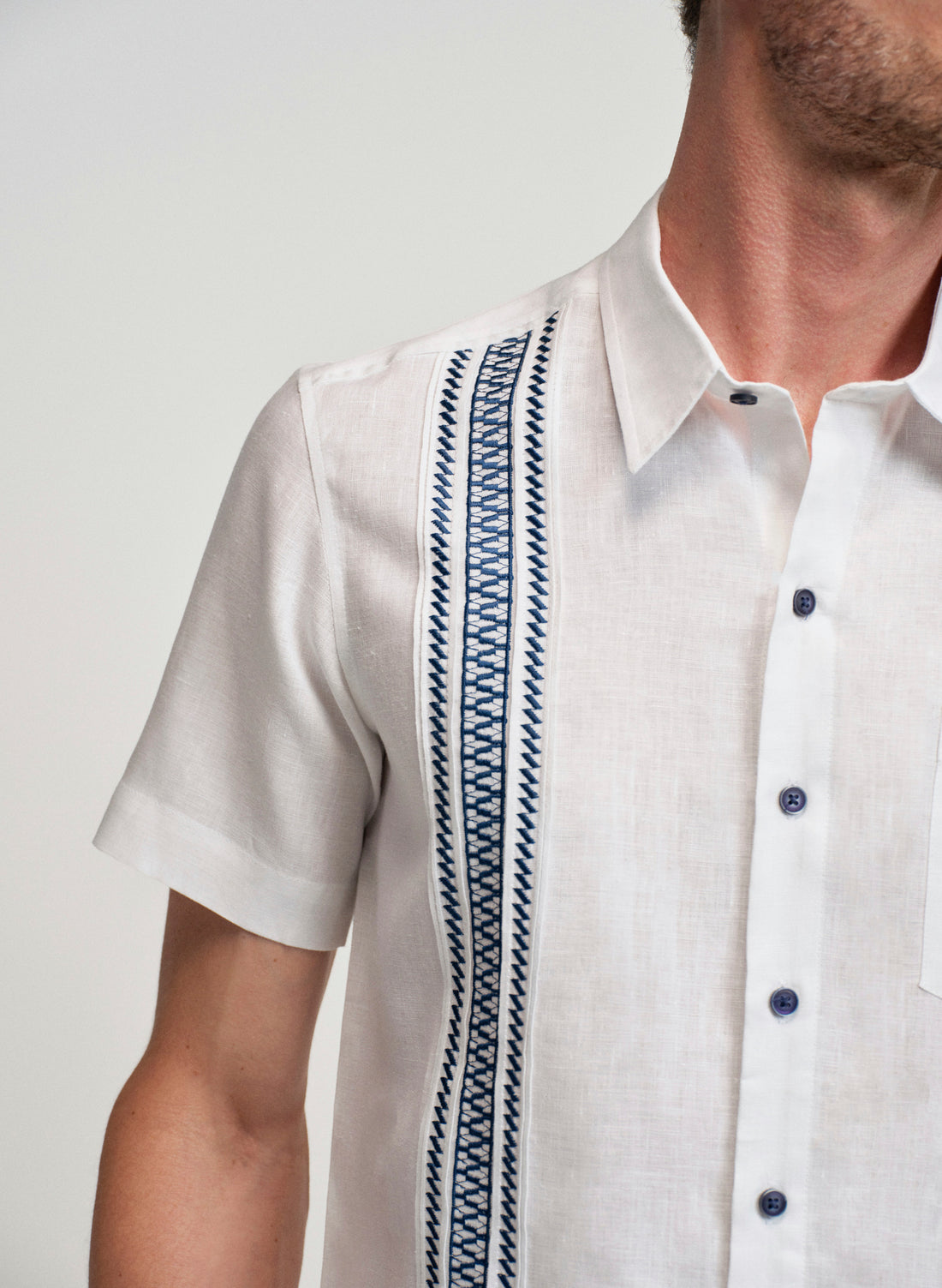 Guayabera manga corta Lino Algodón Nereo