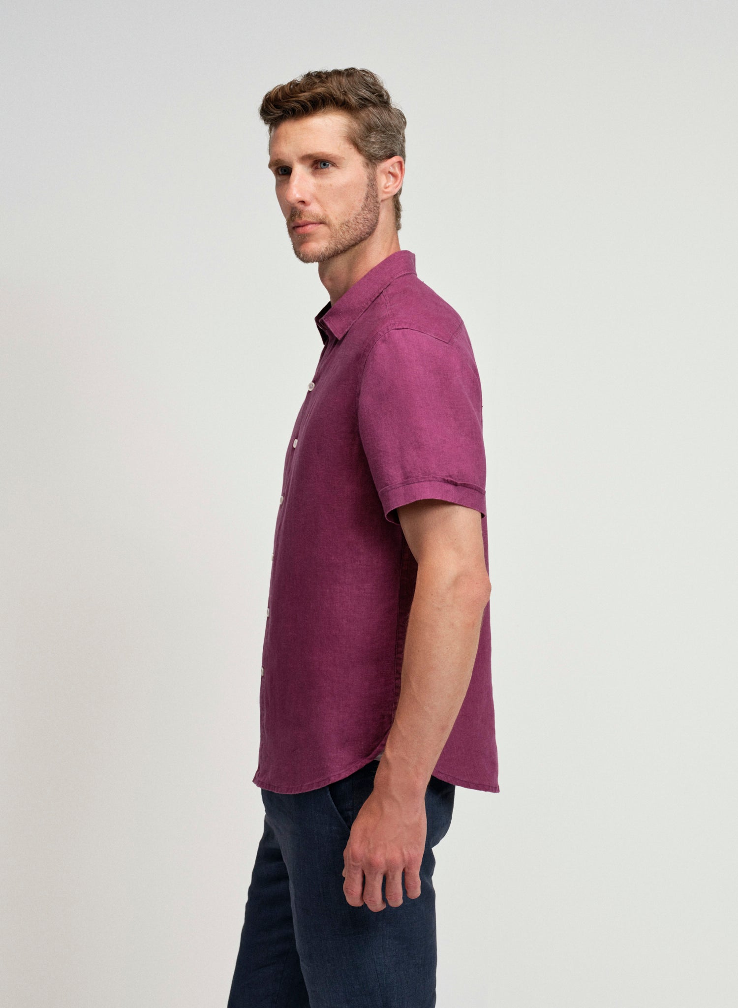 Camisa manga corta Lino Algodón Park