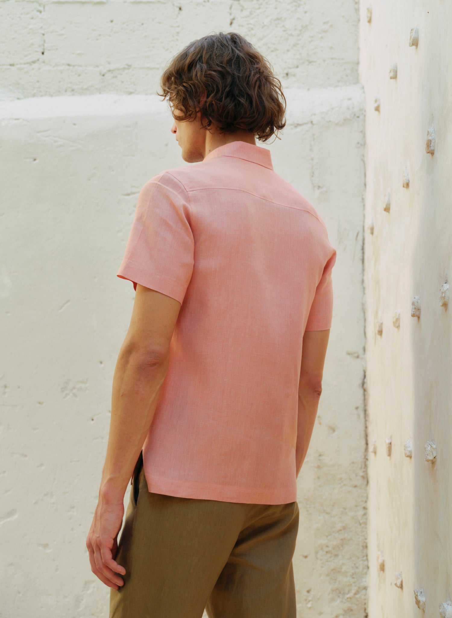 Guayabera Manga Corta Lino Algodón Kirio