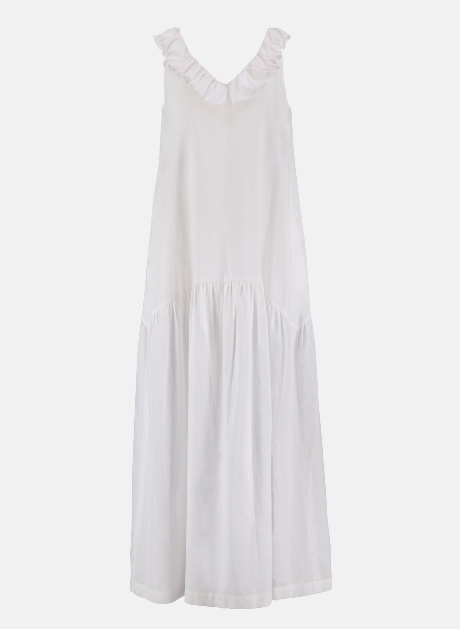 Vestido Largo Lino Algodón Eubea