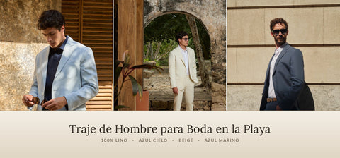 guia de estilo - traje de lino para boda en la playa