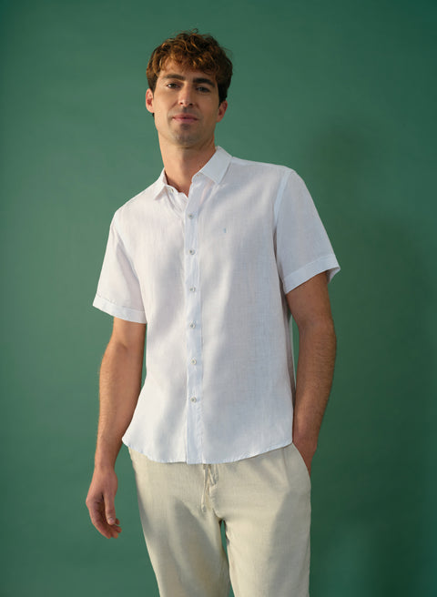 Camisa Manga Corta 100% Lino Park