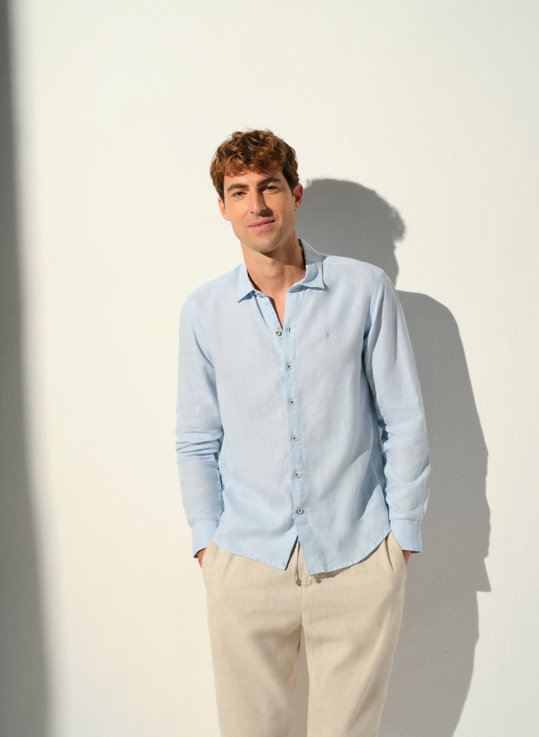 Camisa manga larga Lino Algodón Balem