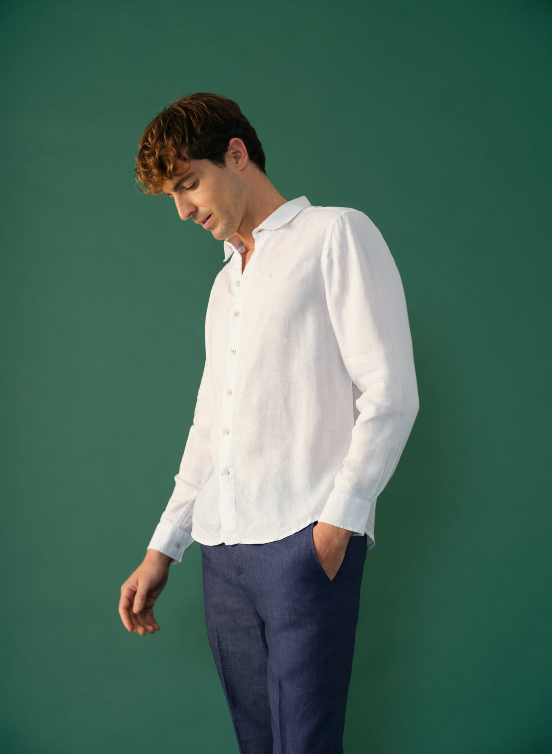 Camisa manga larga Lino Algodón Balem