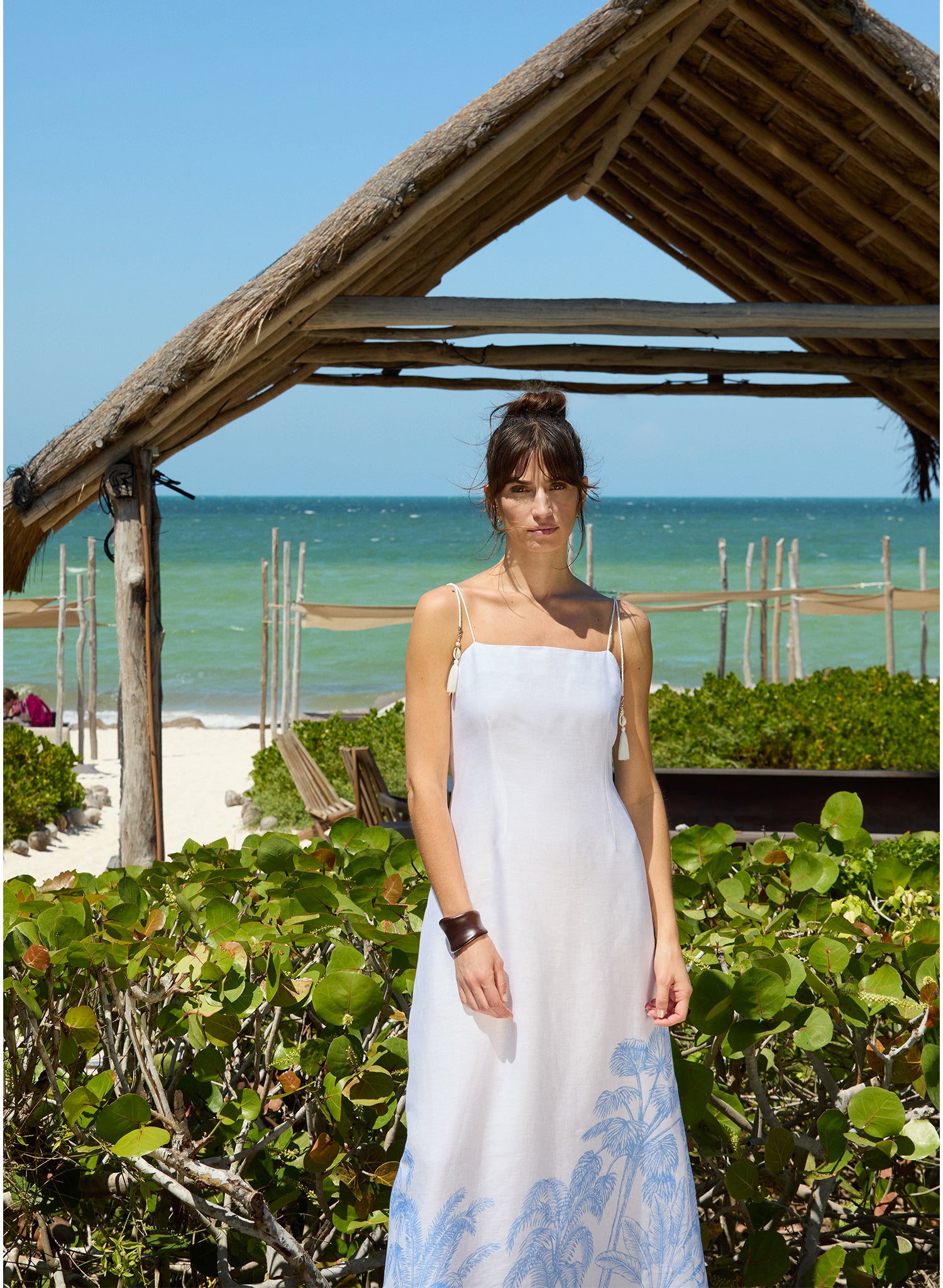 Vestido largo 100% Lino Brisa