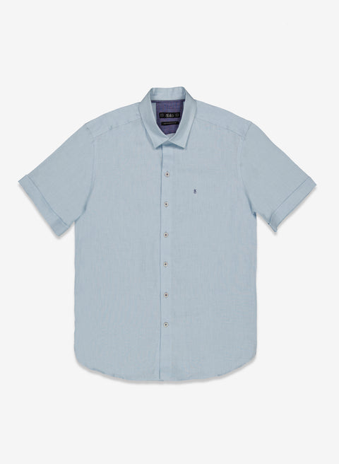 Camisa Manga Corta 100% Lino Park