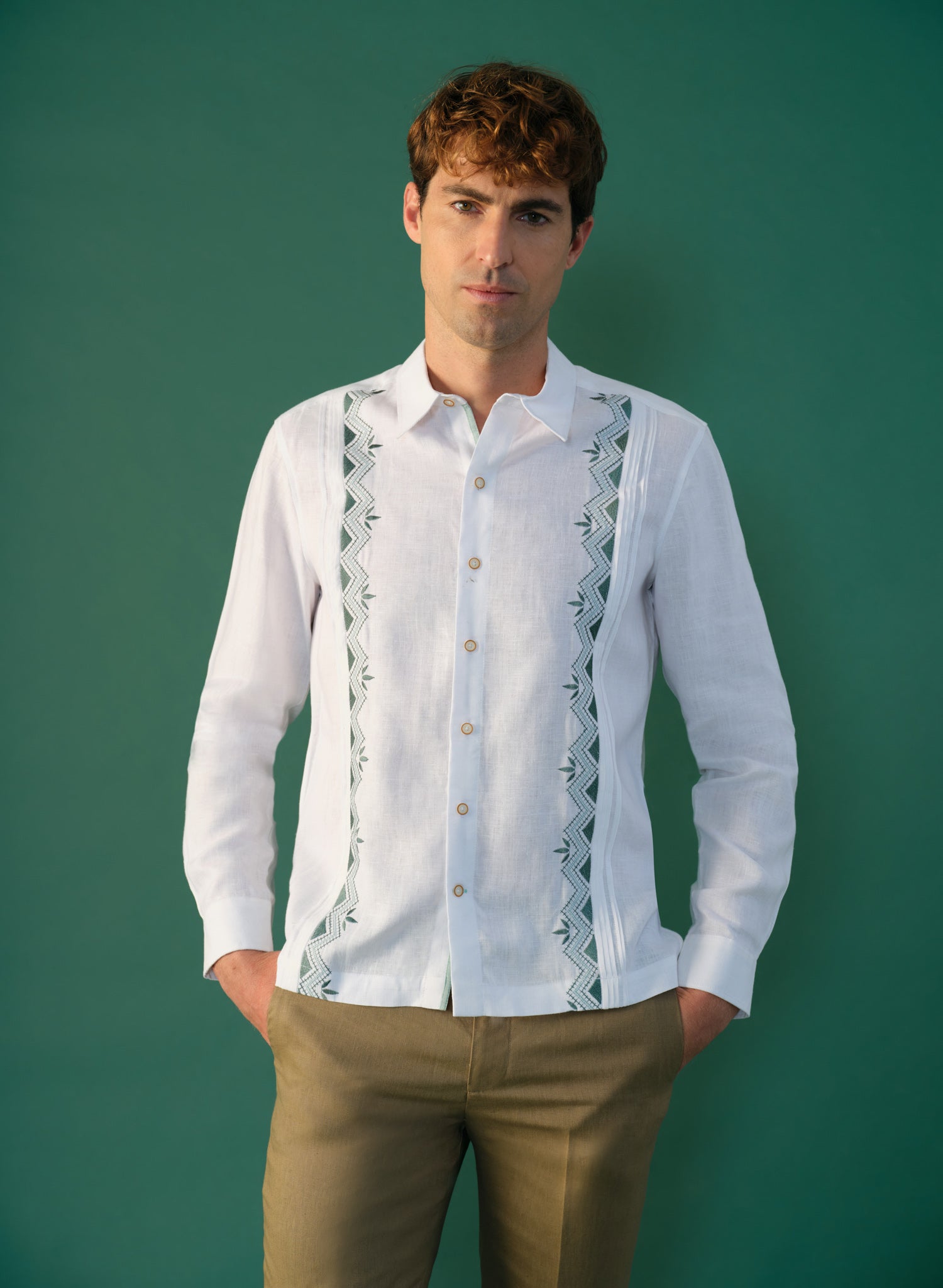 Camisa Guayabera Sender