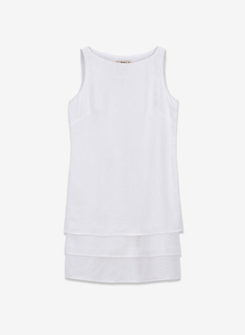 Vestido corto 100% Lino Kent