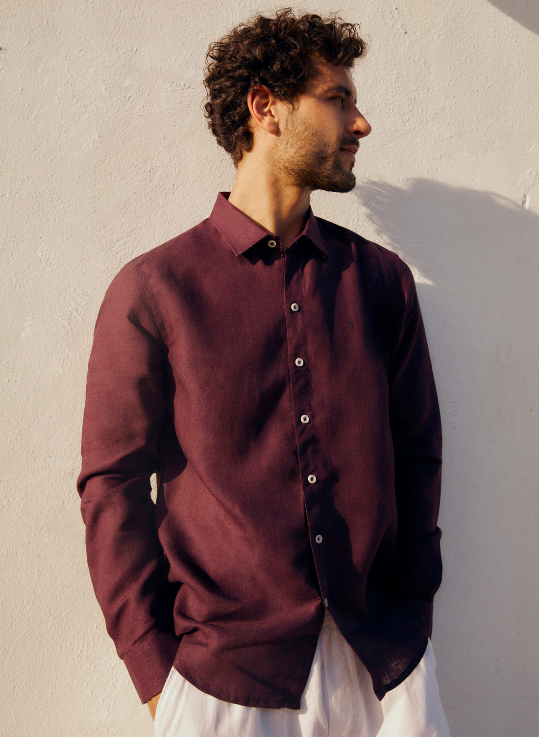 Camisa manga larga 100% Lino Balem