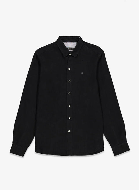 Camisa manga larga 100% Lino Balem Negro