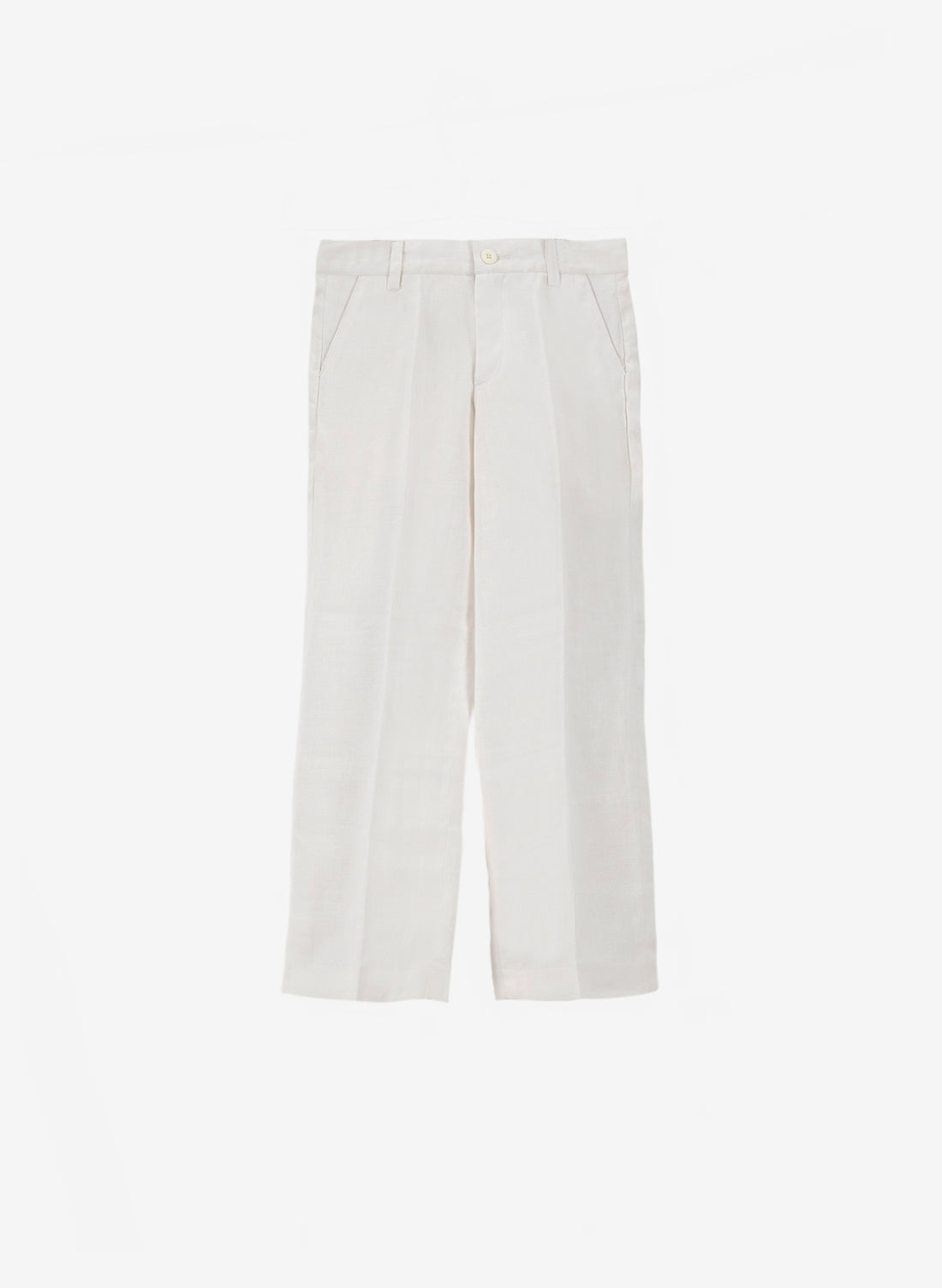 Pantalón Blanco 100% Lino para Niño
