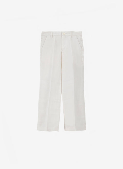 Pantalón Blanco 100% Lino para Niño