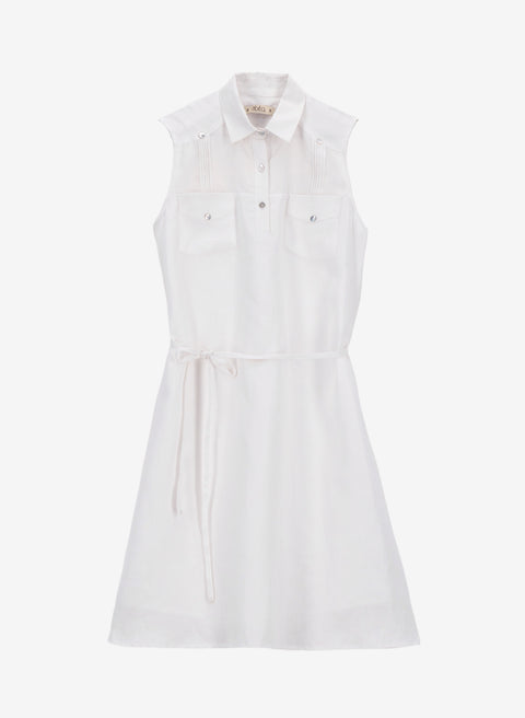 Vestido corto 100% Lino Dunya