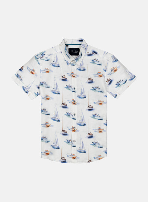 Camisa manga corta 100% Lino Paraga Torneo