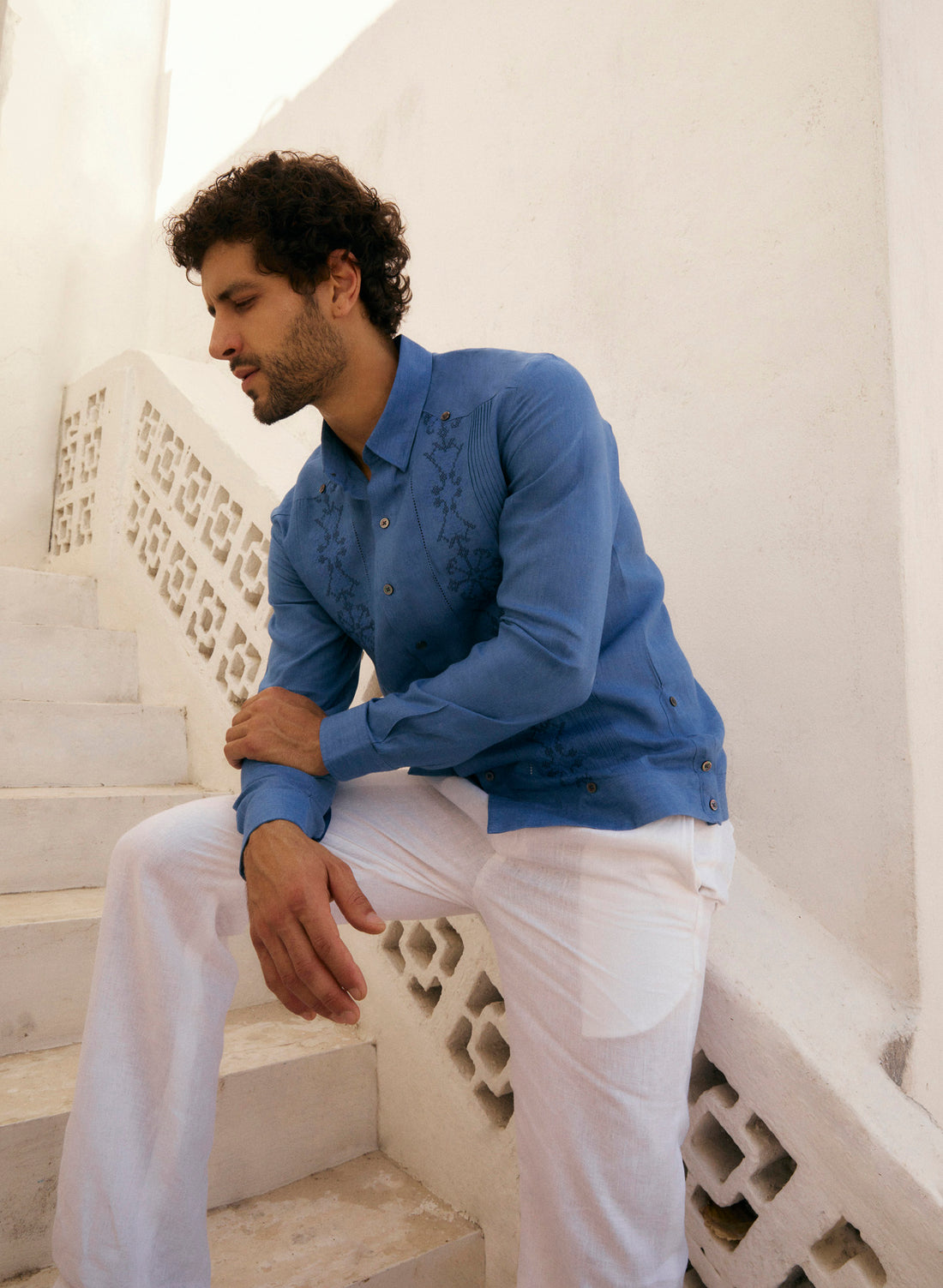 Guayabera 100% Lino Azcotia