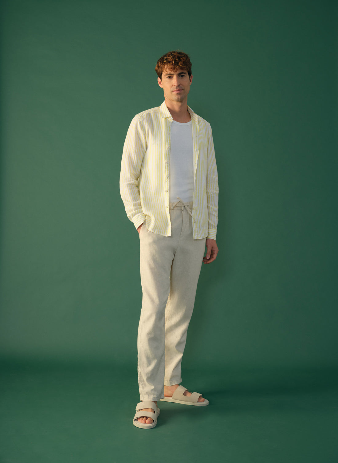 Camisa manga larga 100% Lino Balem