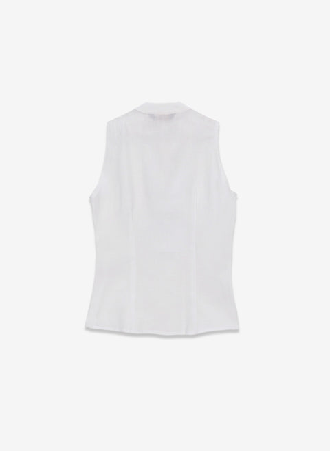 Blusa Cuello Mao 100% Lino Oyuki