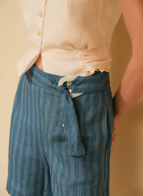 Short 100% Lino Bogaria