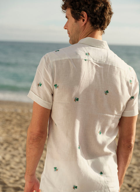 Camisa manga corta 100% Lino Mia Mahahual