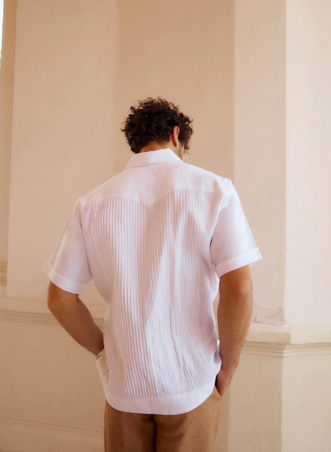 Guayabera manga corta 100% Lino Presidencial