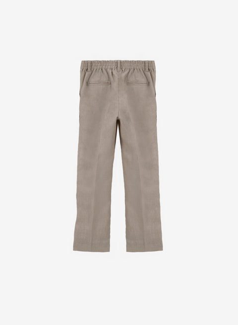 Pantalón con Elástico Natural 100% Lino para Niño