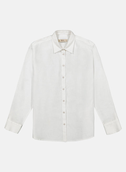Camisa Manga Larga Lino Algodón Essenziale