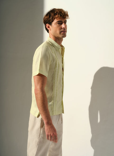 Camisa manga corta 100% Lino Elijah