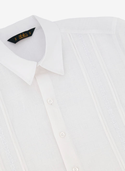 CAMISA GUAYABERA MANGA CORTA ACERCAMIETO 