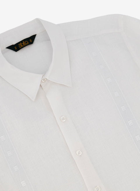 Guayabera manga larga 100% Lino Vicente