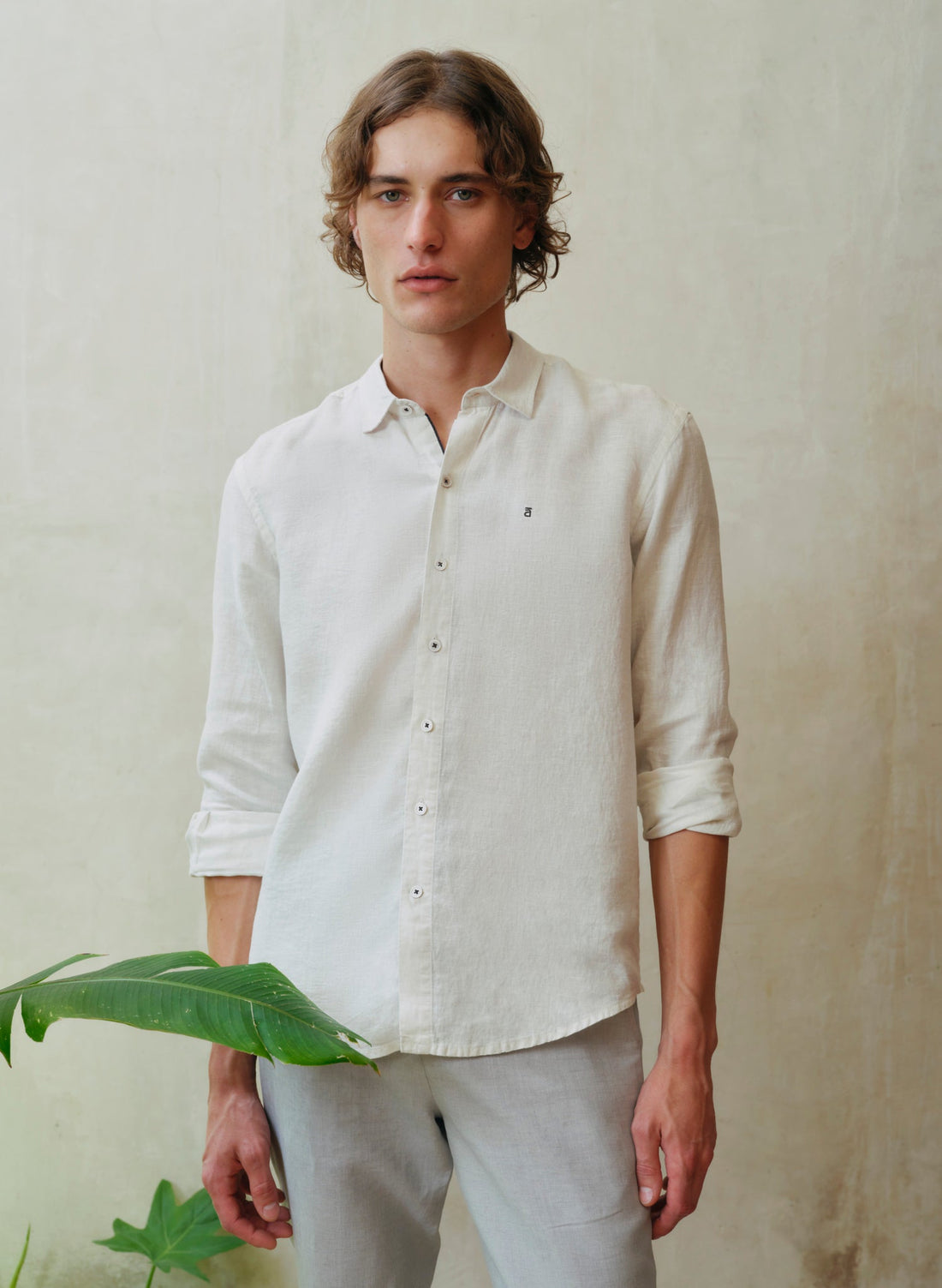 Camisa manga larga Lino Algodón Balem