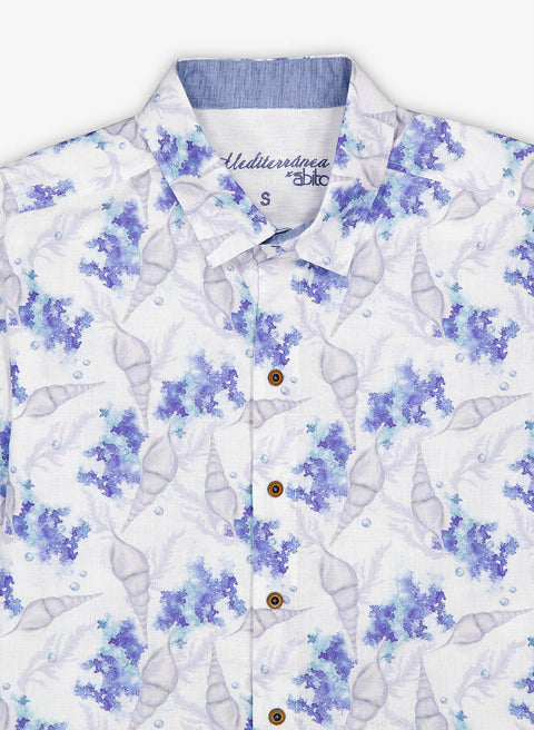 Camisa estampada 100% Lino Buck Bluzarga