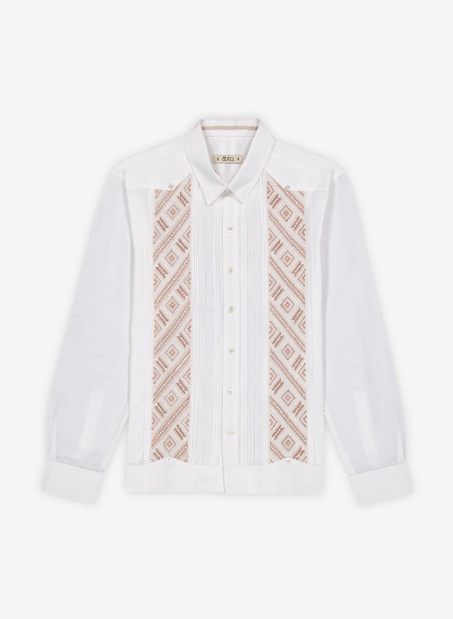 Guayabera Artesanal Cantil Smoke Gray