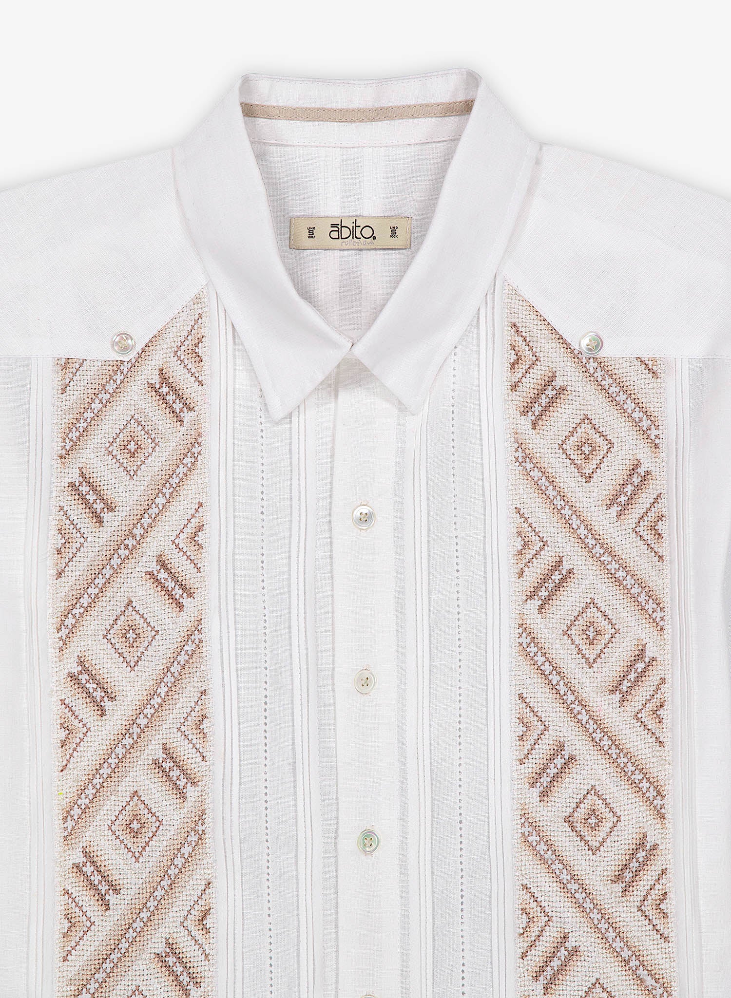 Guayabera Artesanal Cantil Smoke Gray