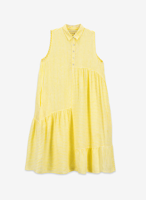 Vestido Midi 100% Lino Marmaris