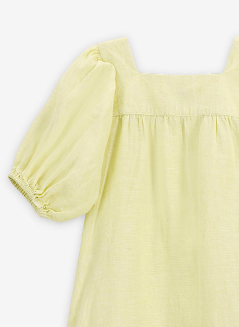 Vestido para niña 100% Lino Atsomita