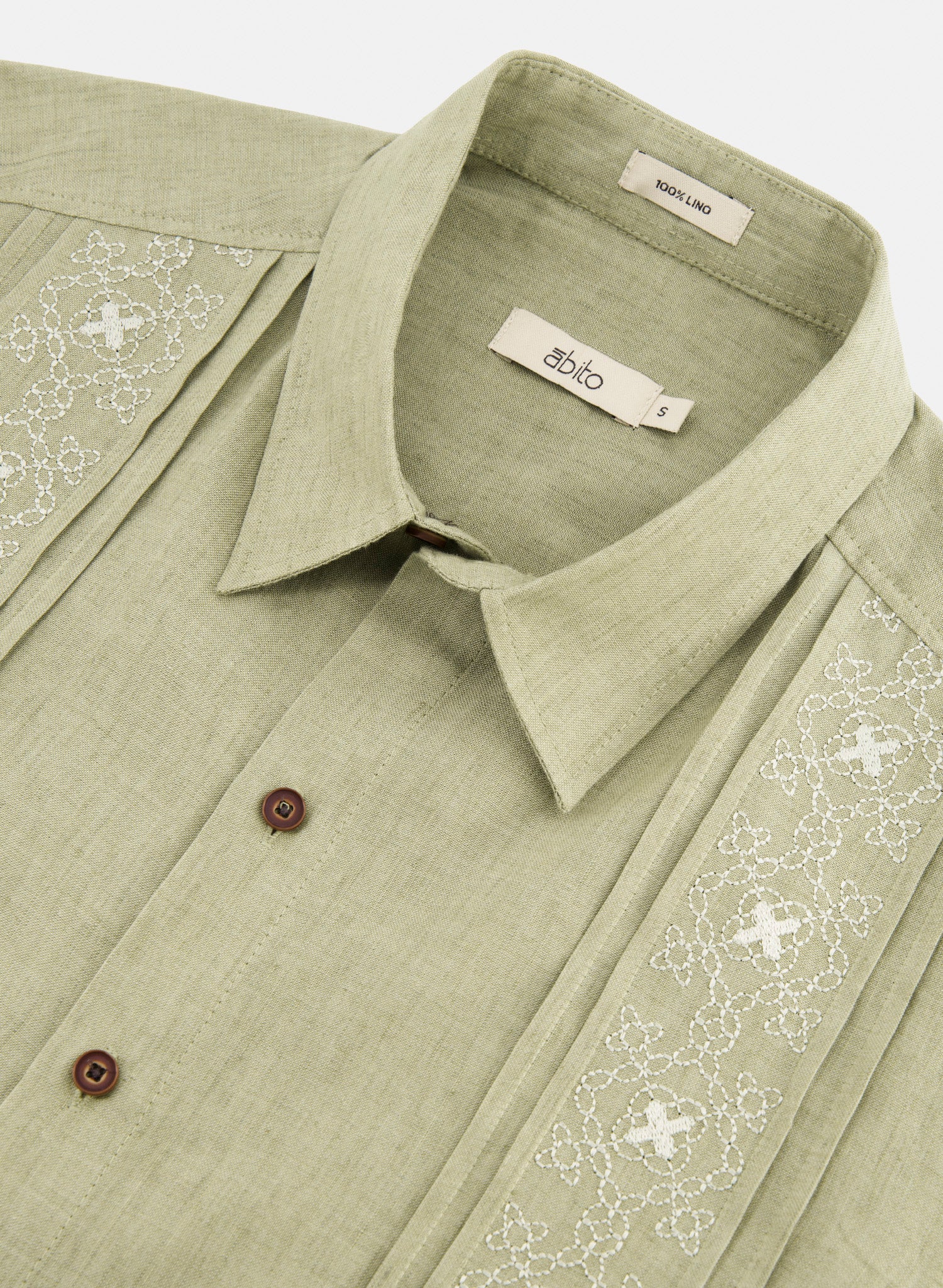 Guayabera manga larga 100% Lino Allaf