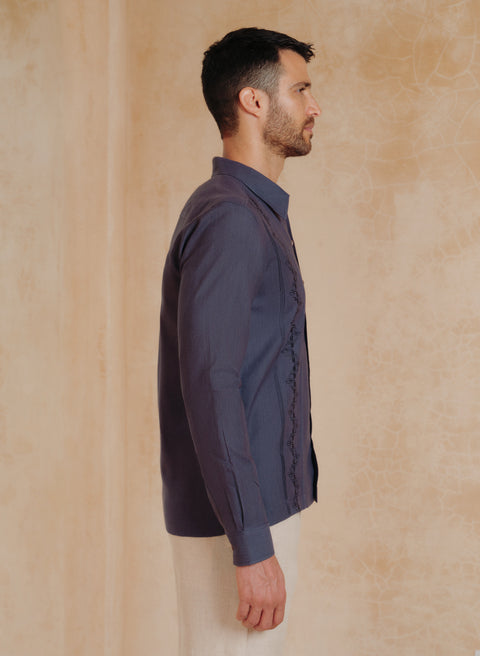 Guayabera Lino Algodón Almeyra TX