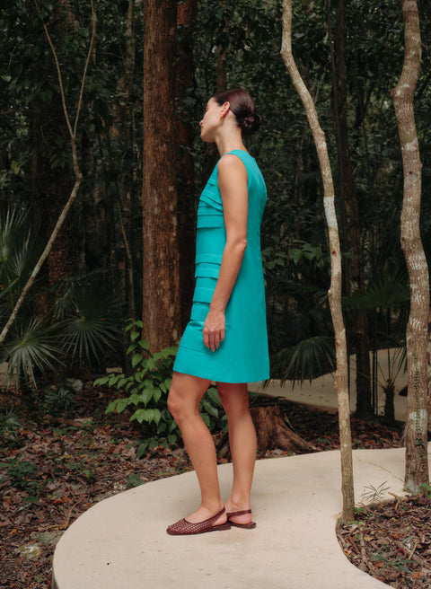 Vestido corto Lino Algodón Amber
