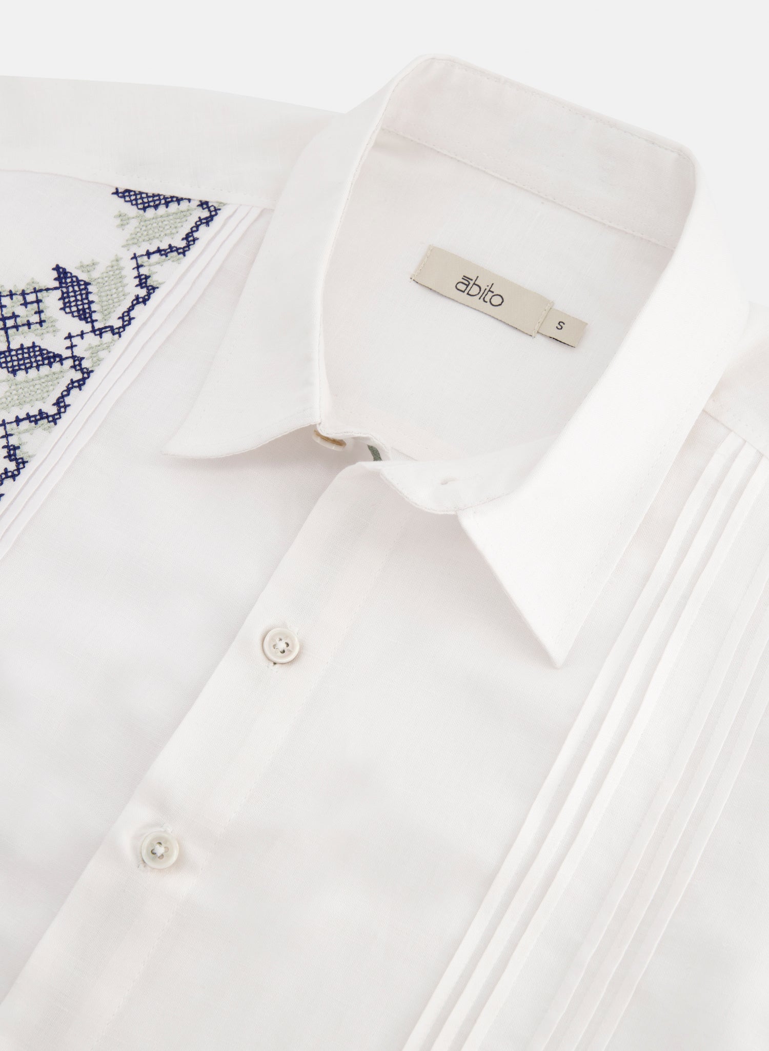 Guayabera manga larga Lino Algodón Amezcua