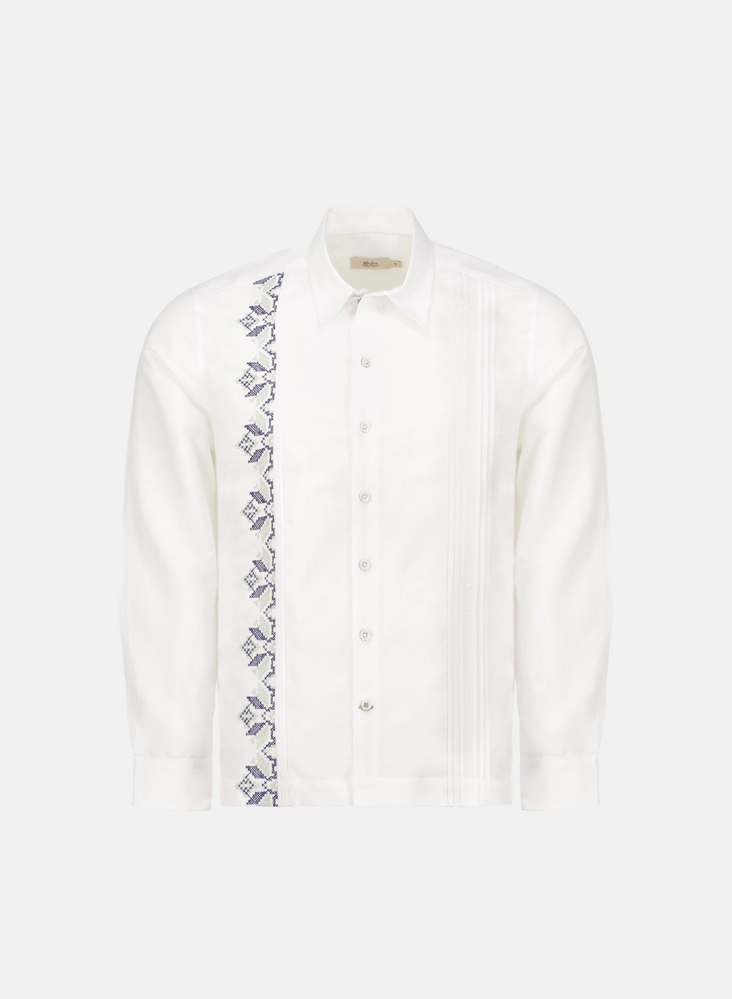 Guayabera manga larga Lino Algodón Amezcua