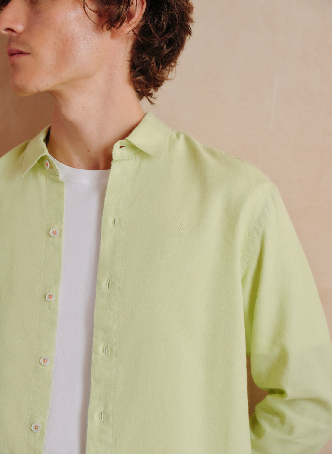 Camisa manga larga Lino Algodón Balem