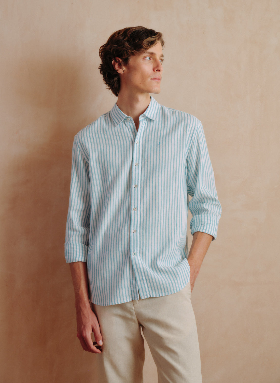 Camisa manga larga Lino Algodón Balem