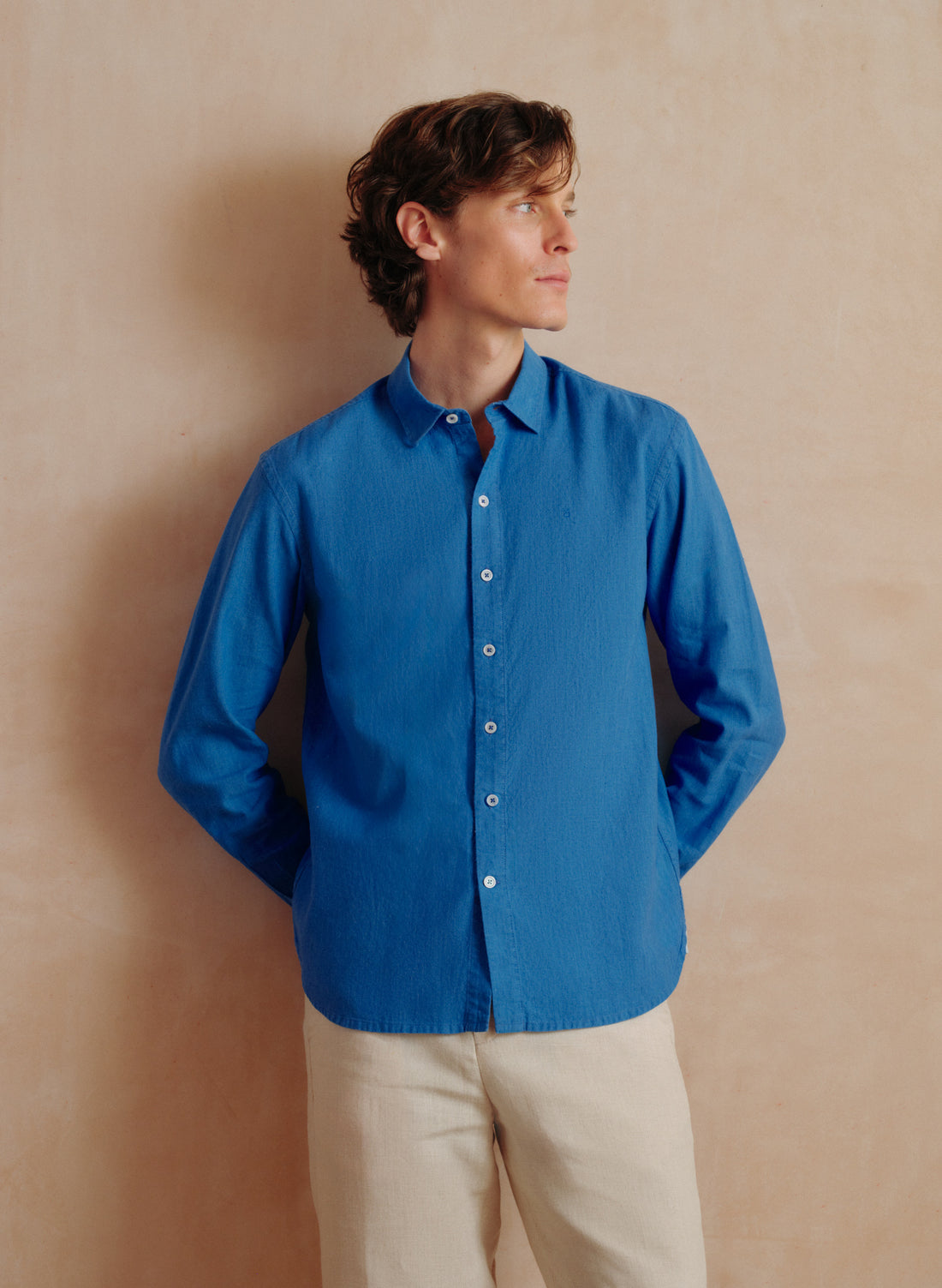 Camisa manga larga Lino Algodón Balem