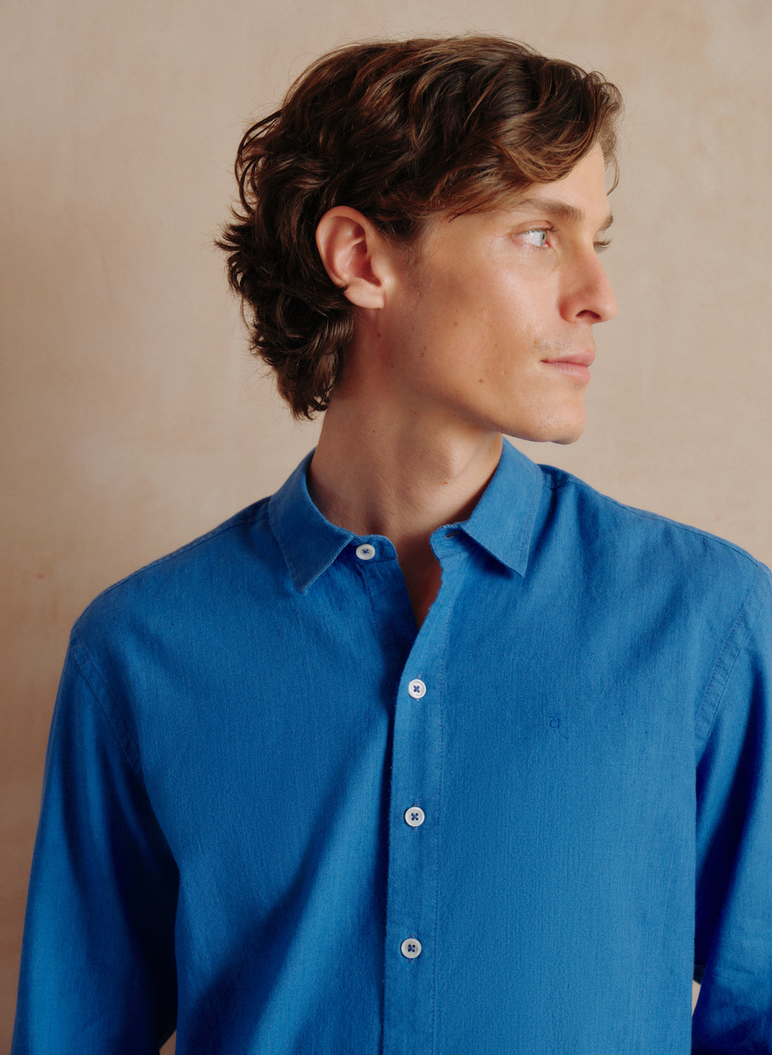 Camisa manga larga Lino Algodón Balem